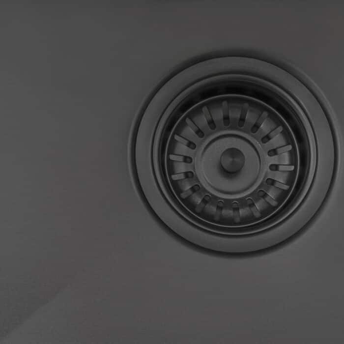 Ruvati 30-inch Undermount Gunmetal Black Stainless Steel Kitchen Sink 16 Gauge Single Bowl -