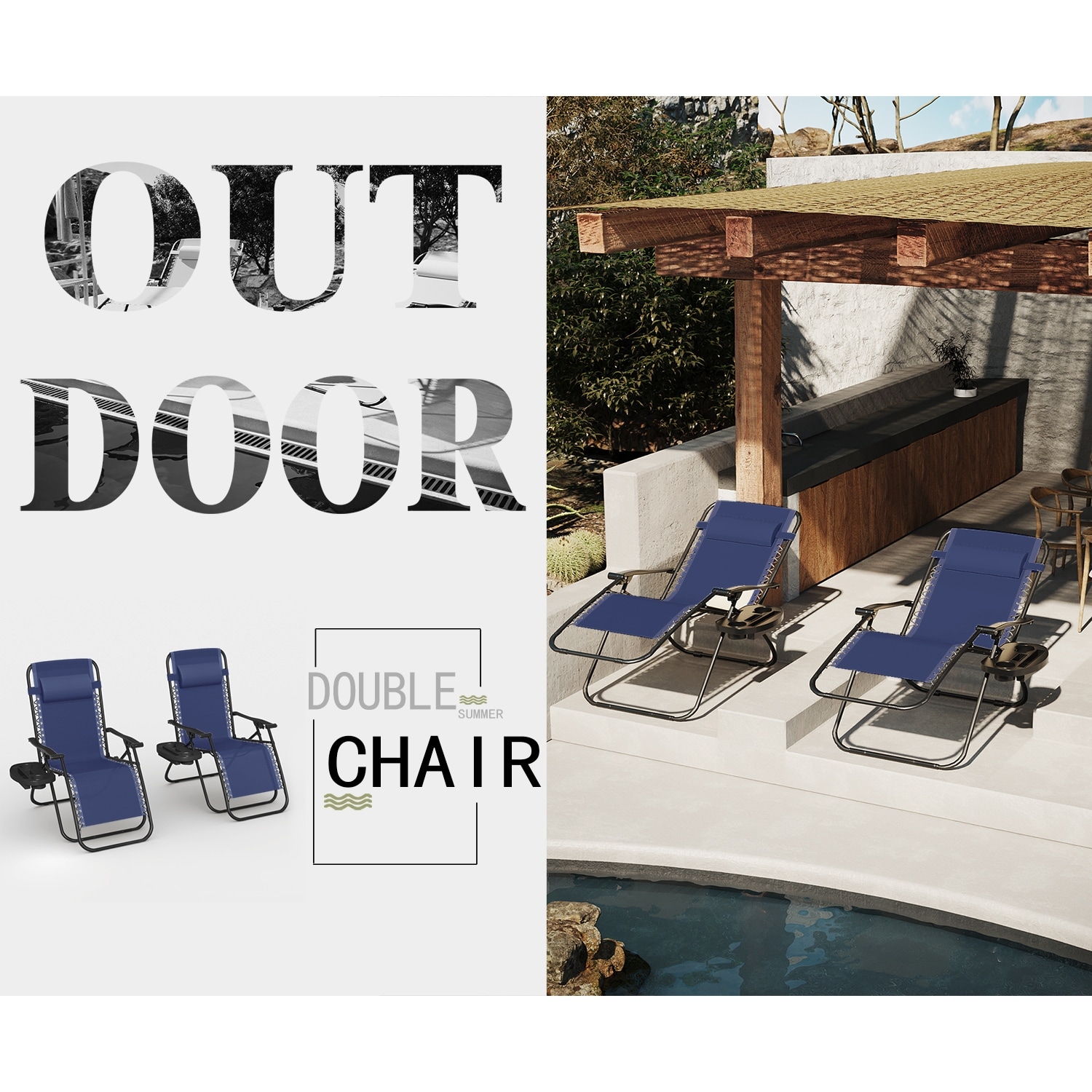 Double gravity chair store