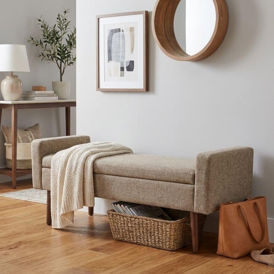 HomePop Fulton Storage Bench