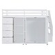 preview thumbnail 4 of 18, Merax Full Size Wood Loft Bed With Built-in Wardrobes, Cabinets and Drawers