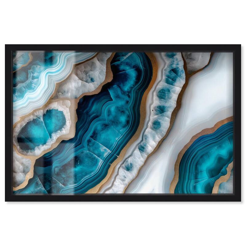 Opaline Undulation Shadowbox by Art Remedy - Black - 15" x 10"