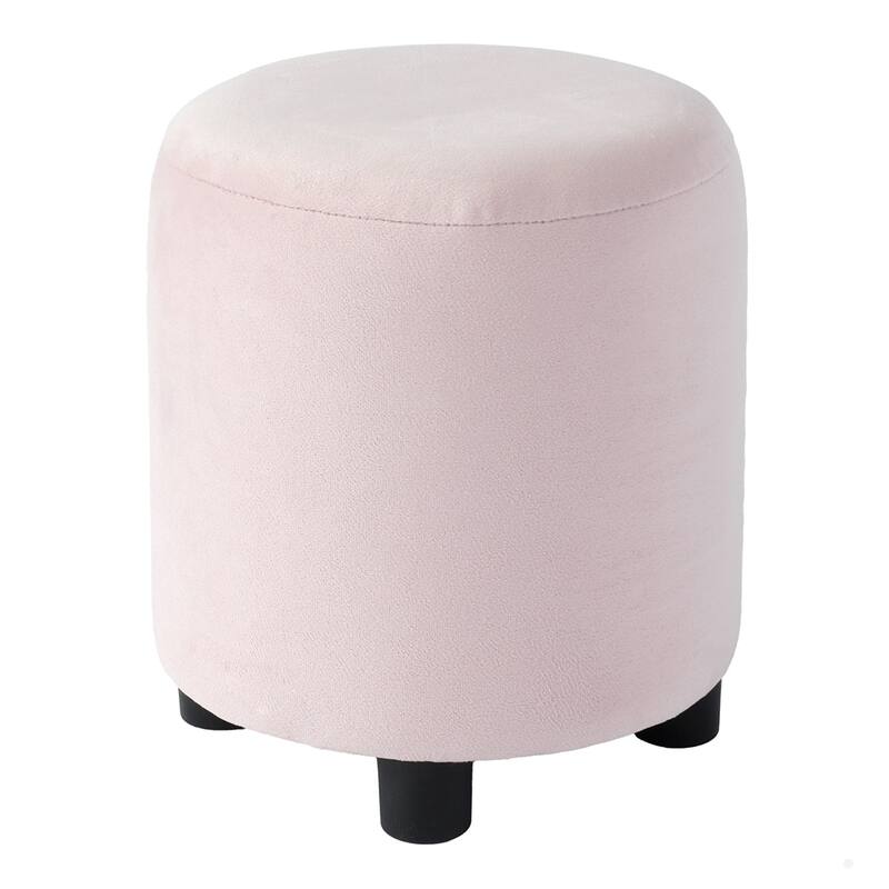 Upholstered Grounded Bed Mother & Child Bed with Bedside Desk and Little Round Stool