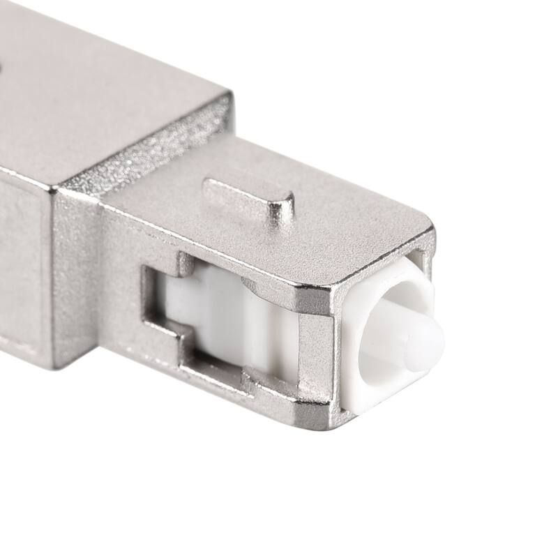 10dB SC Fiber Optic Attenuator,SC/UPC to SC/UPC Single Mode 9/125 Adapter - Black,Silver
