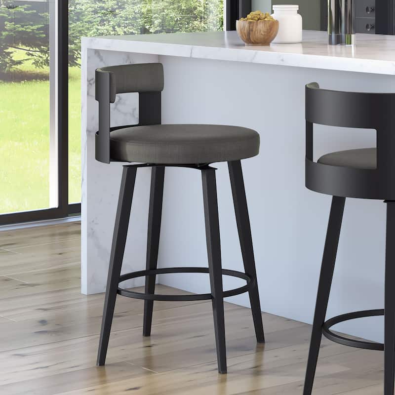 Amisco Paramont Swivel Counter and Bar Stool - N/A