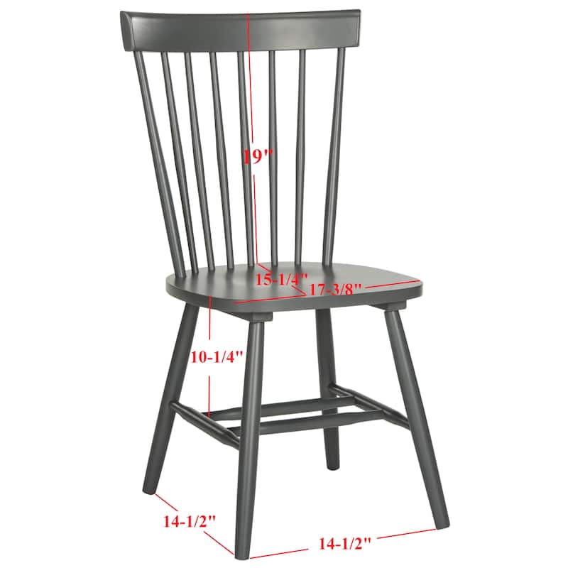 SAFAVIEH Suhair Spindle Farmhouse Dining Chair (Set of 2) - 20.5" x 21" x 36" - 21"W x 21"D x 36"H