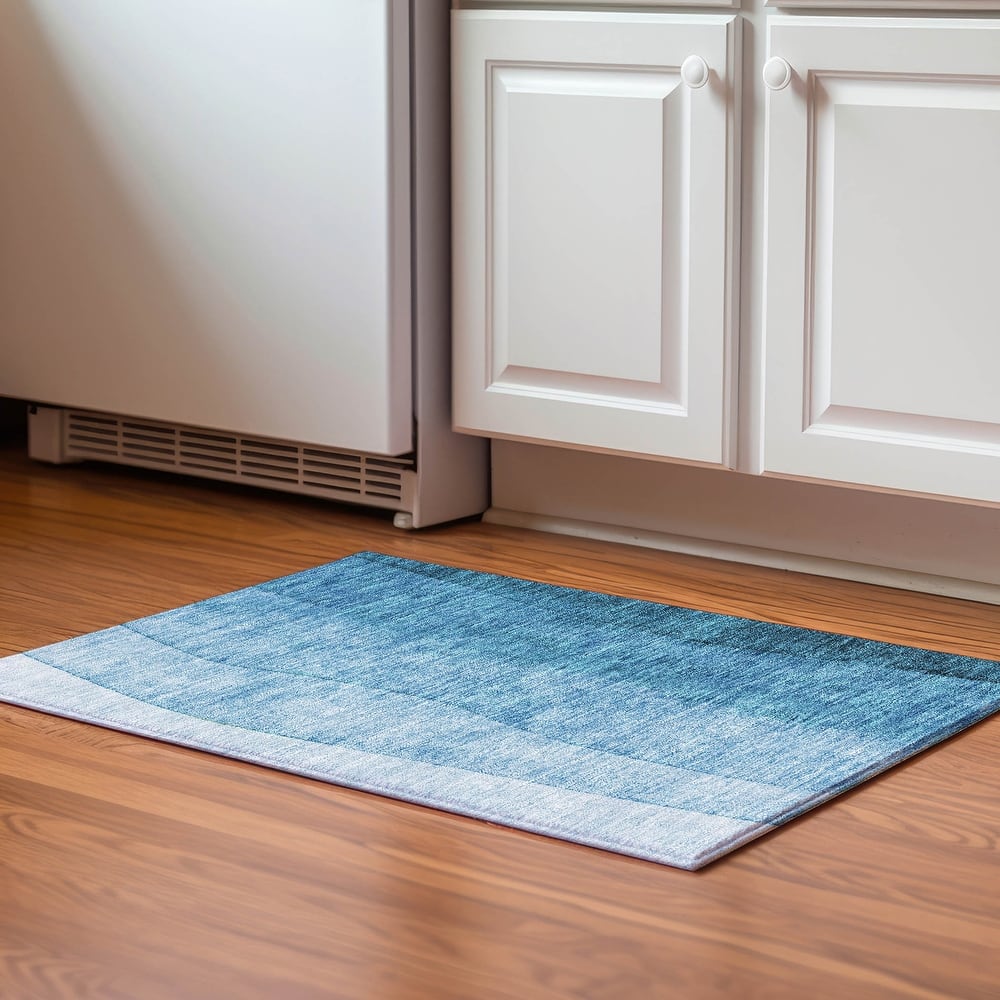 Premium Washable Super Soft Ombre Stripes Mayfield Rug