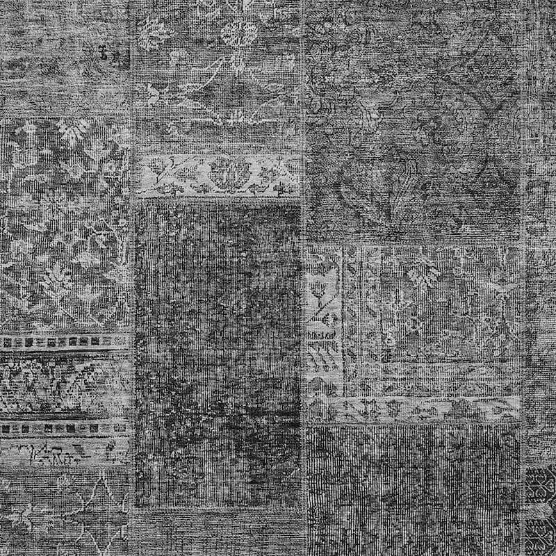 HomeRoots Patchwork Transitional Rectangle Outdoor Rug