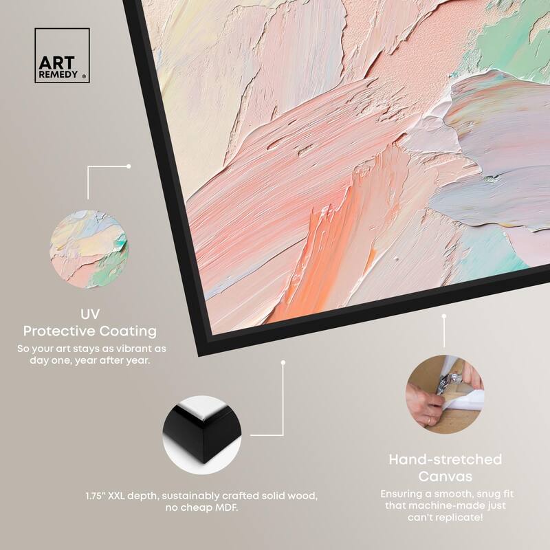 Flowing Mousse III Canvas by Art Remedy