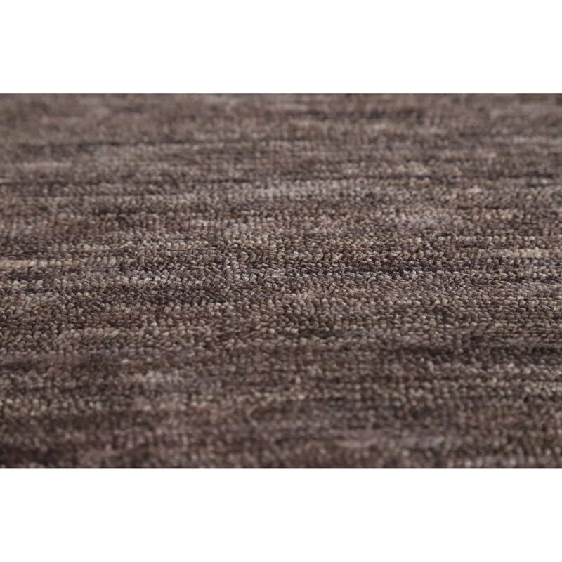 Hand Knotted Oriental 100% Wool Carpet Tribal Tribal Brown Gabbeh Area Rug - 9' 11'' X 7' 11''