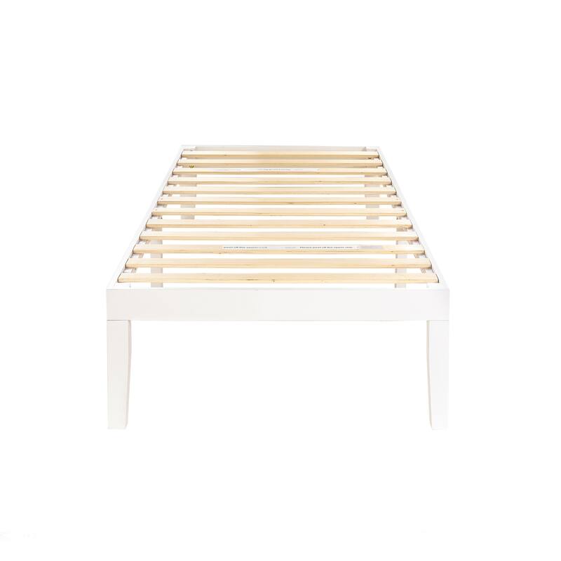 16 Inch Classic Solid Wood Platform Bed Frame in Multiple Finishes