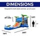 preview thumbnail 11 of 16, HeroKiddo 15' Ocean Shark Commercial Grade Inflatable Water Slide with Detachable Splash Pool & Air Blower for Kids and Adult