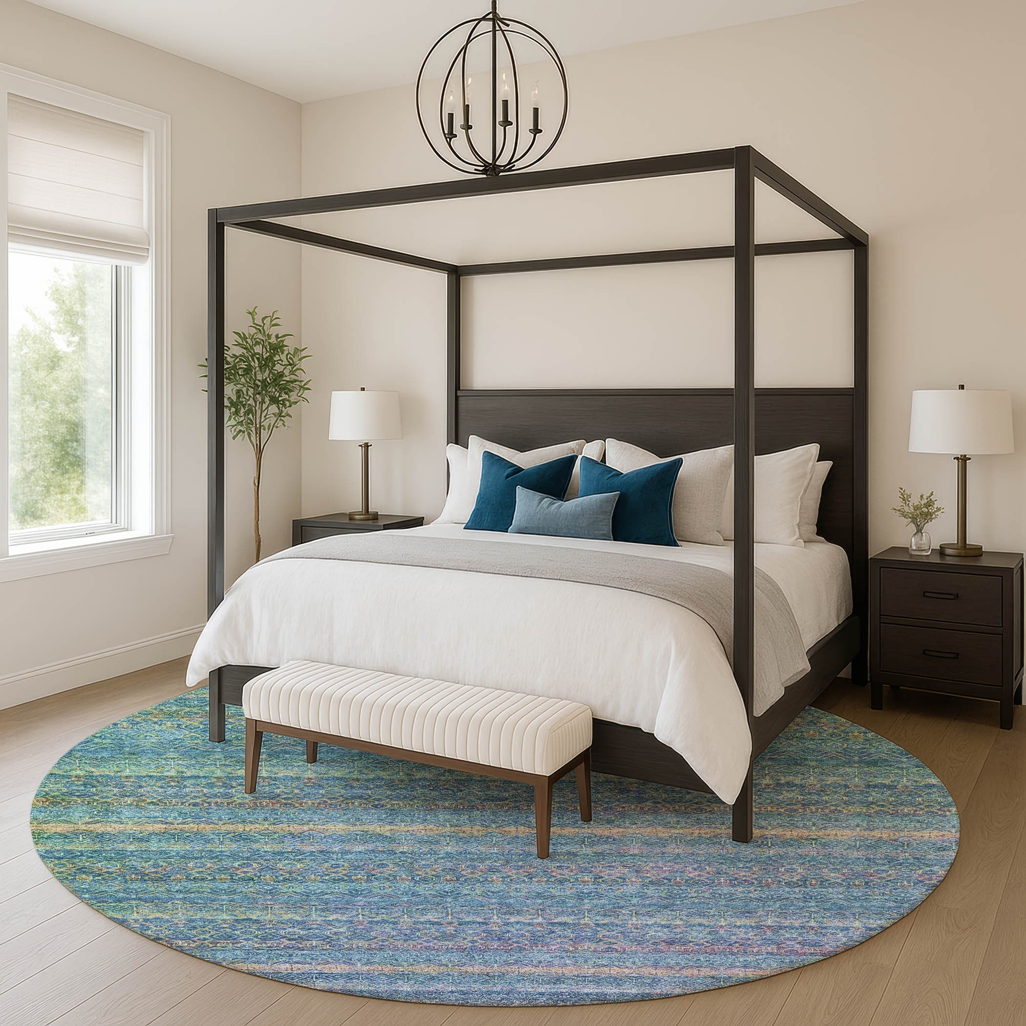 Premium Washable Super Soft Boho Stripes Mayfield Rug