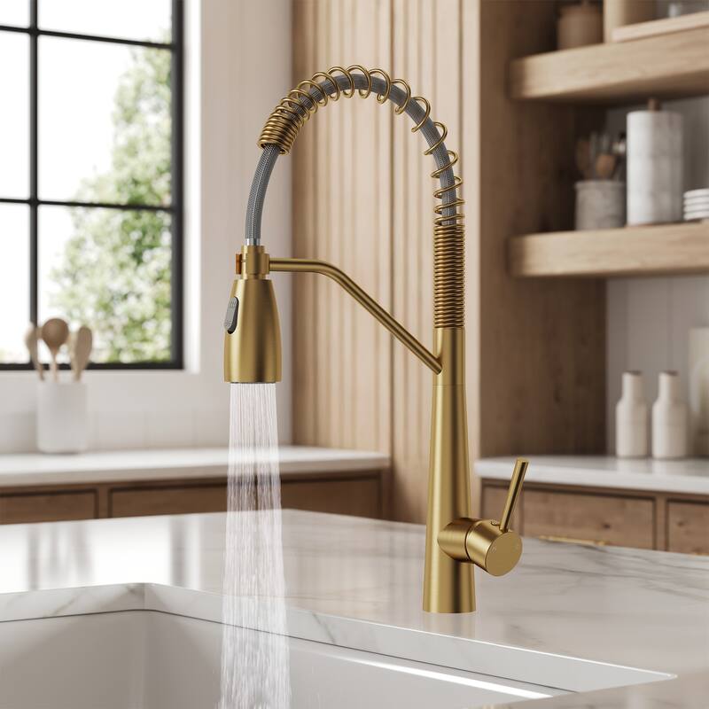 Modern 2-Function Pull-Down Kitchen Faucet – Single Handle, 1-Hole Installation