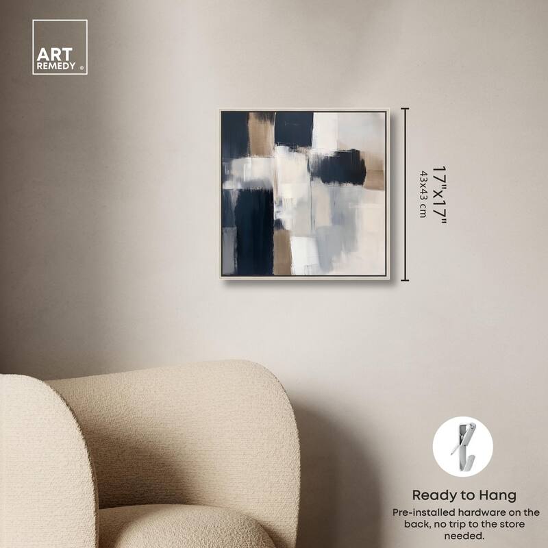 Blue Undertone II Canvas by Art Remedy