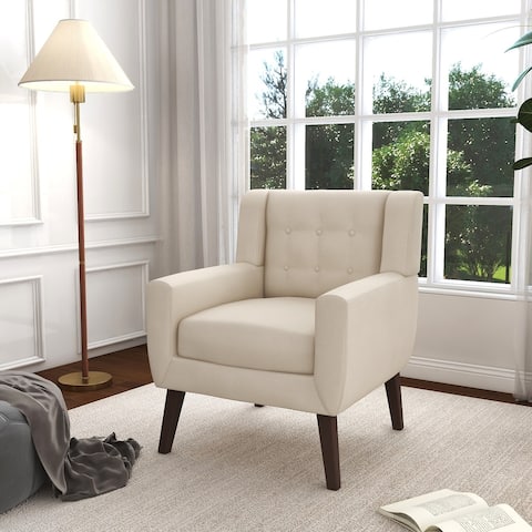 Living Room Accent Chair with Armrest Morden Tufted Chair Sofa