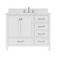 preview thumbnail 4 of 16, PROOX 42inch Freestanding Bathroom Vanity w Engineered Counter Top Cearmic Sink White