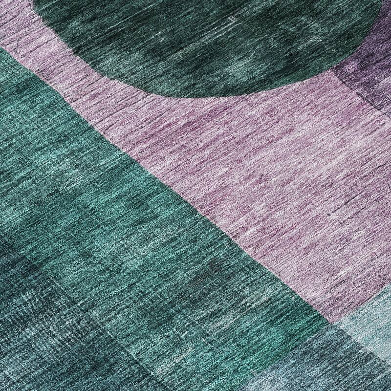 HomeRoots Geometric Transitional Rectangle Outdoor Rug