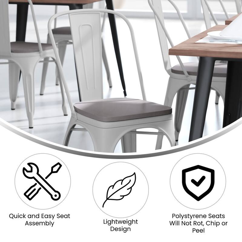 All-Weather Commercial Stack Chair & Poly Resin Seat
