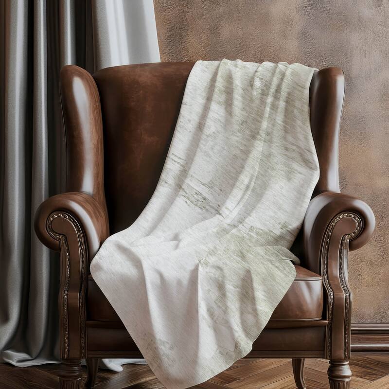 Premium Machine Washable Abstract Modern Sherpa Throw Blanket