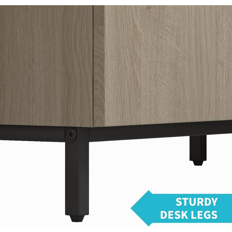 Mixoy Home Office Computer Corner Desk,L Shaped Executive Desk,Modern Reversible Study Table