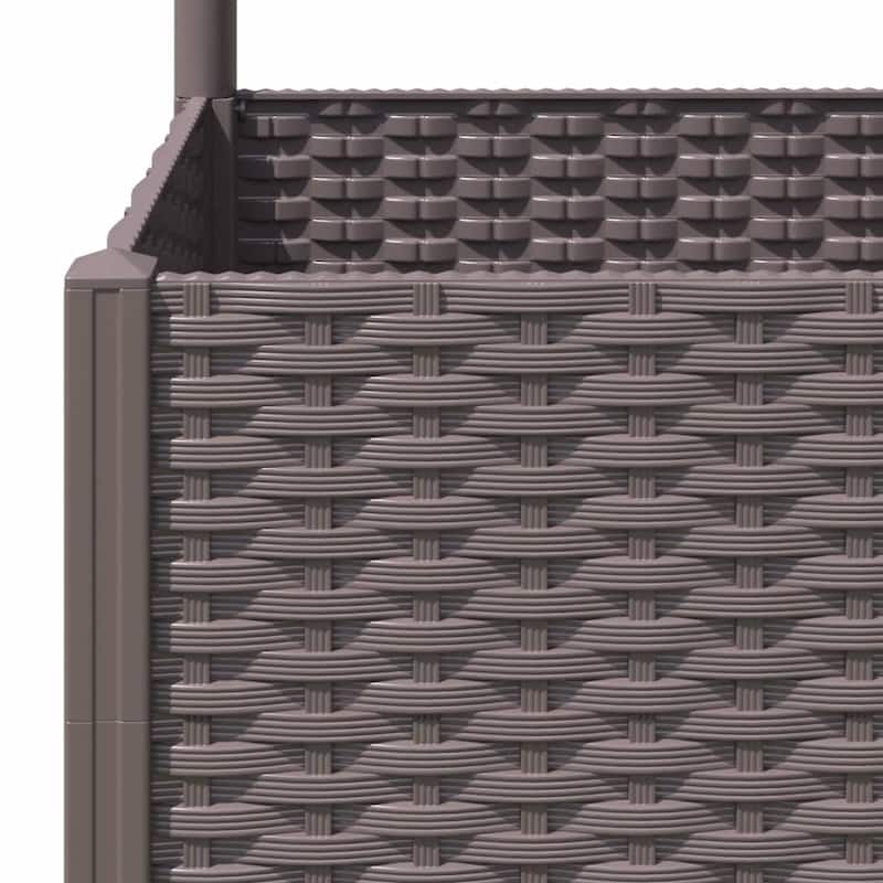 vidaXL Garden Planter with Trellis Plant Pot Flower Box Raised Bed Outdoor PP
