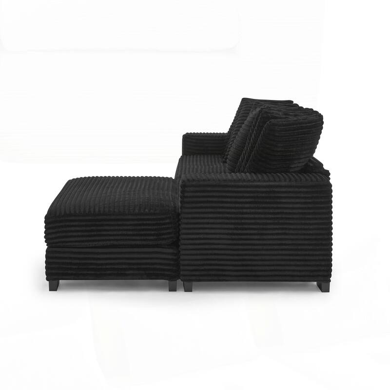 L-Shaped Modular Convertible Sofa