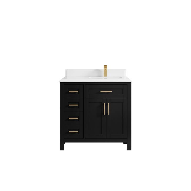 Willow Collections 36 in. W x 22 in. D Cambridge Right Offset Sink Bathroom Vanity with Countertop