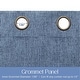 preview thumbnail 33 of 90, Linen Texture 100% Blackout Grommet Curtain Pair(2 panels)