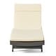 preview thumbnail 65 of 187, Salem Outdoor Wicker Adjustable Chaise Lounge with Cushion by Christopher Knight Home