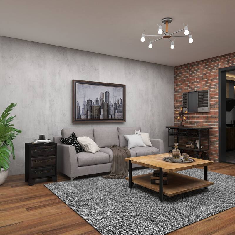 Dark Brown Faux Leather Vintage Faux Leather Cabinet with Buckles and Straps Detailing