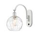Option Clear Water Glass / White and Polished Chrome