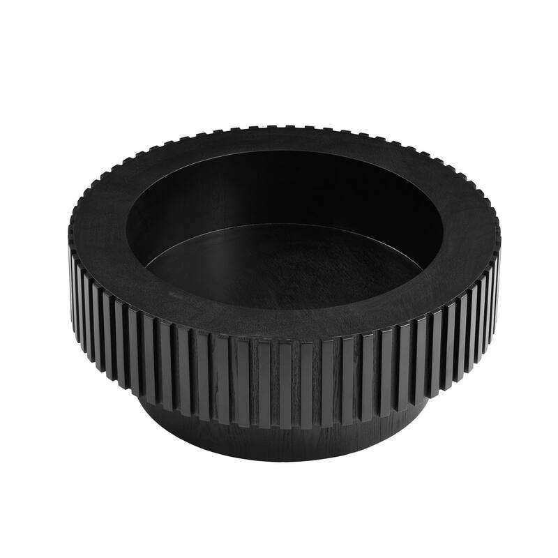 31.49'' Nesting Handcraft Drum Coffee Table with Storage