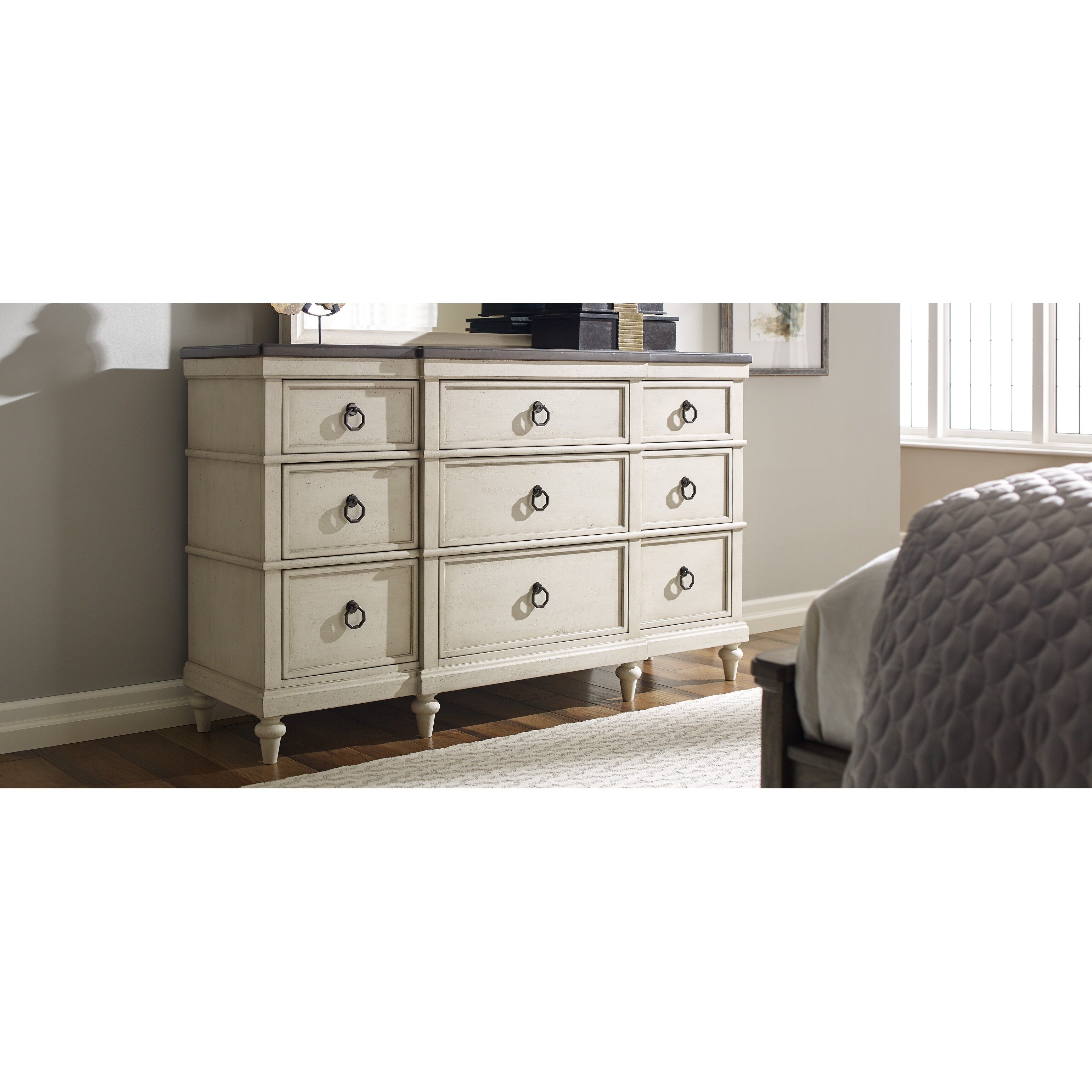 Brookhaven Vintage Linen 9 Drawer Dresser - Overstock - 32113557