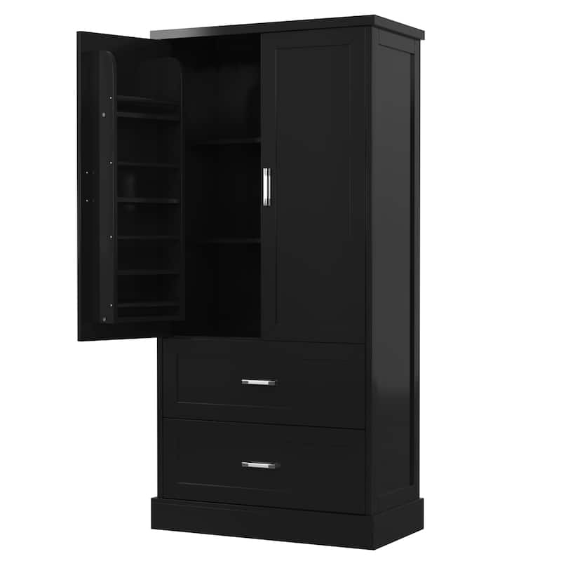 Roomfitters Freestanding Tall Bathroom Cabinet with Adjustable Shelf, Dual Doors and Ample Storage