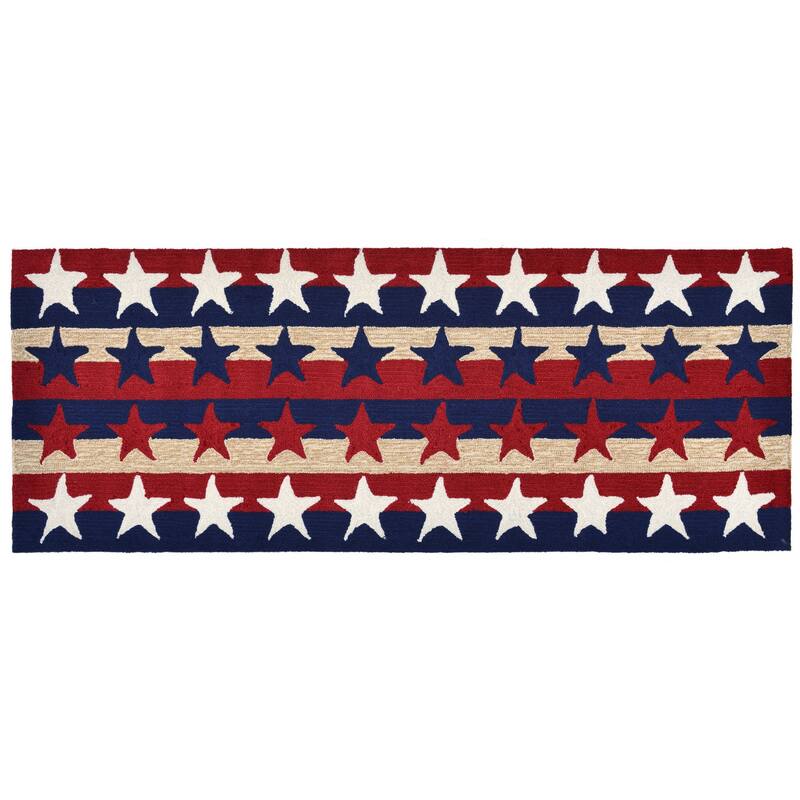 Liora Manne Frontporch Stars & Stripes Indoor/Outdoor Rug