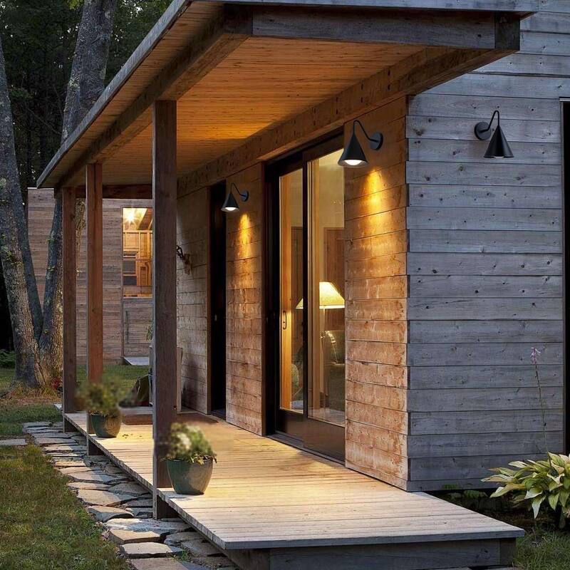 Modern LED Outdoor Wall Sconce Set of 2