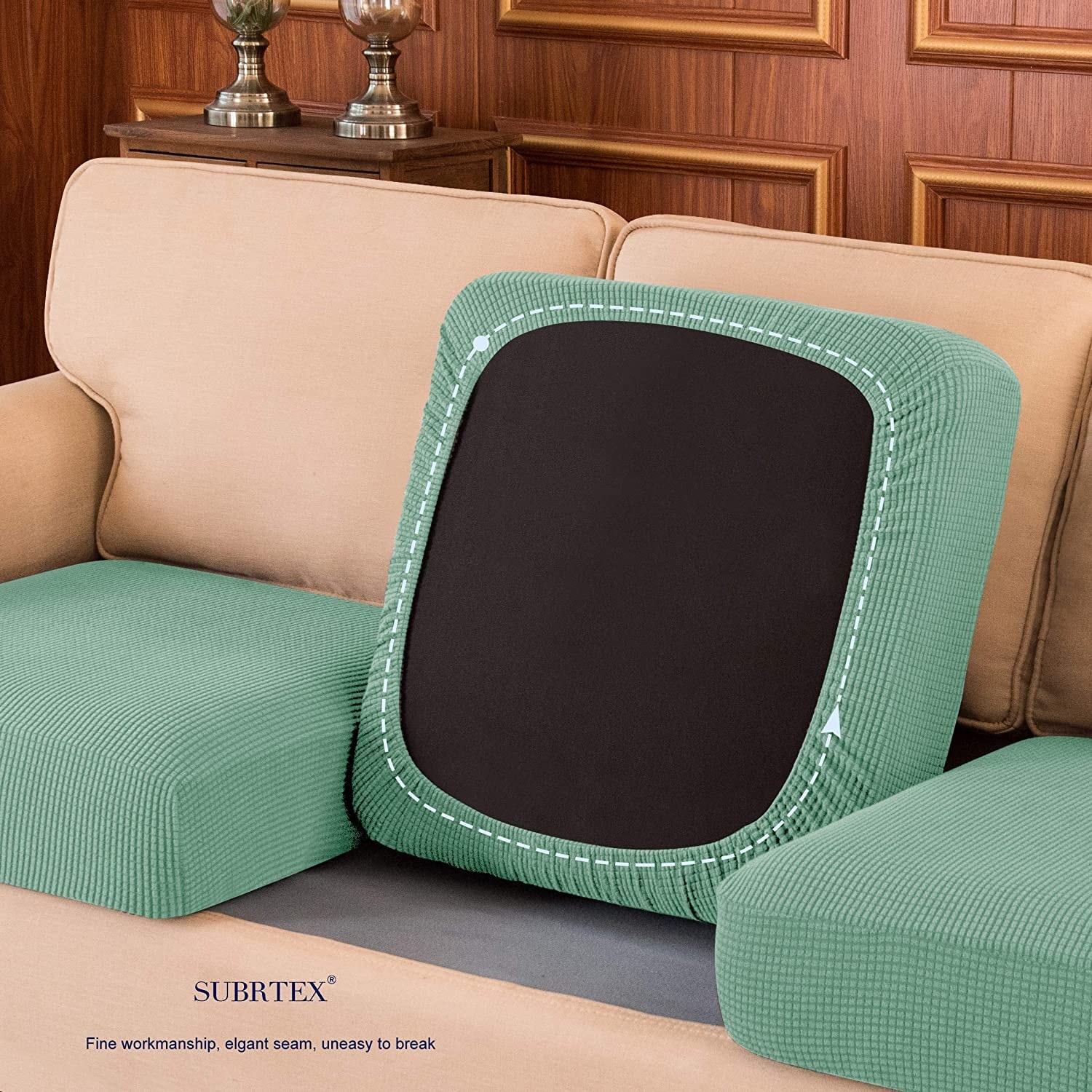Elastic box deals cushion cover