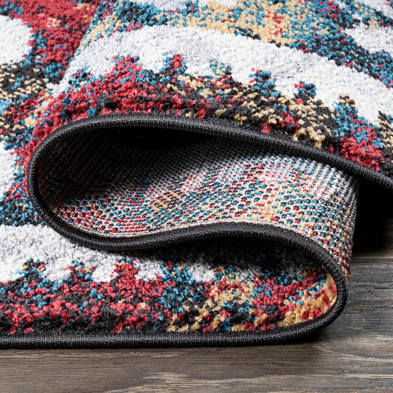 JONATHAN Y Palmette Distressed Kilim Area Rug