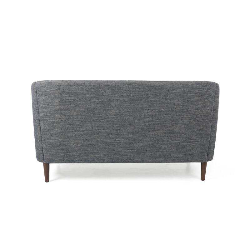 Roomfitters Tufted Upholstered Loveseat Sofa, Compact Modern Couch for Living Room or Office Seating