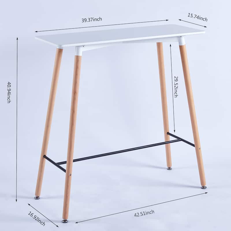 White Bar Table