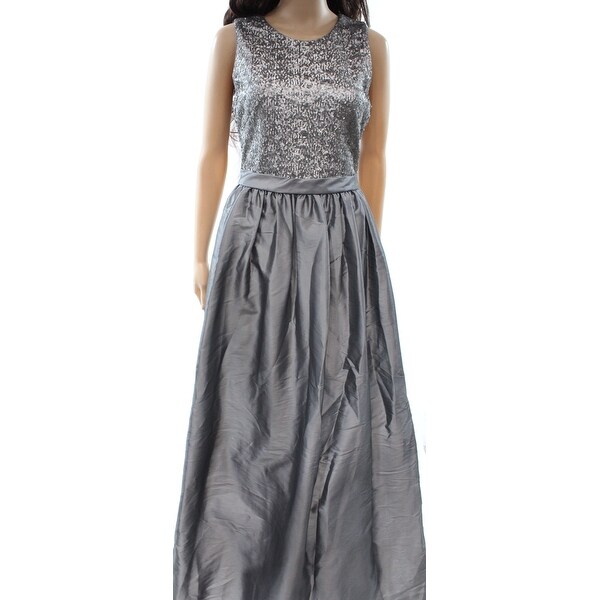 calvin klein silver gown