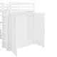 preview thumbnail 7 of 7, Twin Size High Loft Bed with Built-in Desk and Wardrobe, Wooden Loftbed Bedframe with 3 Storage Drawers, for Kids, Teens, Adults