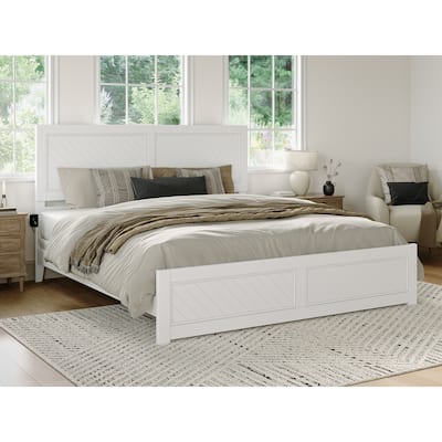 Canyon Foundation Bed Frame with Matching Footboard