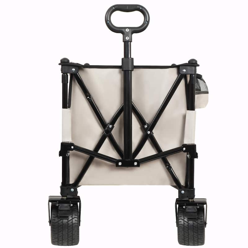 Heavy-Duty 480lbs Capacity Beach Wagon Cart with Large All-Terrain Wheels