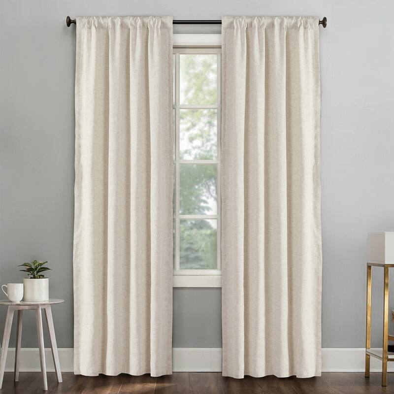 Dodoma Linen Blended Sheer Curtain Set