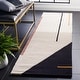 preview thumbnail 3 of 17, SAFAVIEH Handmade Fifth Avenue Siety Mid-Century Modern Wool Rug 2'3" x 10' Runner - Ivory/Black - Runner