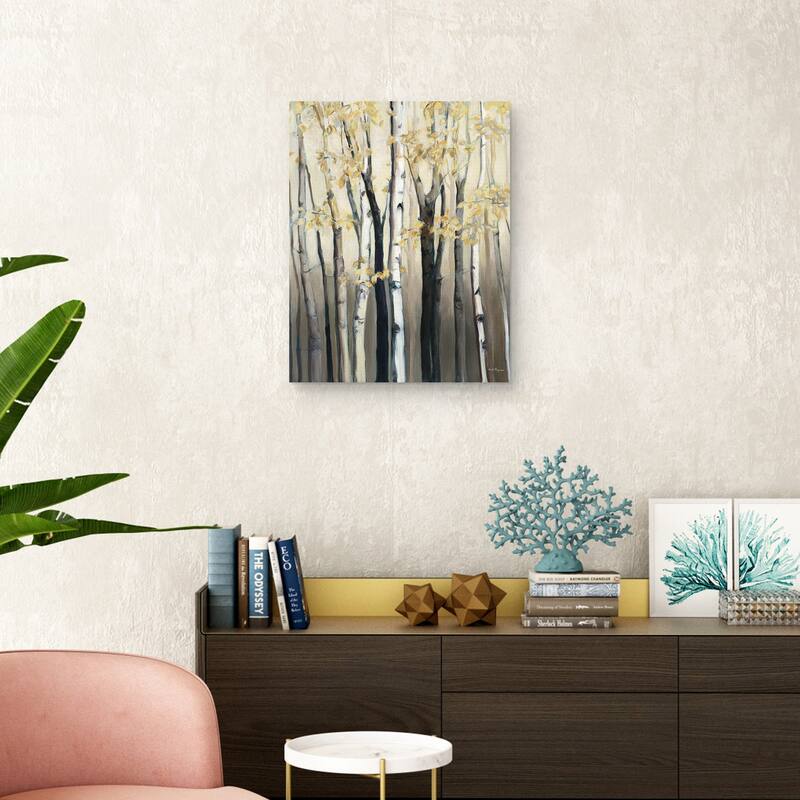 Golden Birch I by Marilyn Hageman Canvas Art Print