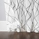preview thumbnail 4 of 16, No. 918 Abstract Geometric Embroidery Semi-Sheer Rod Pocket Curtain Panel, Single Panel