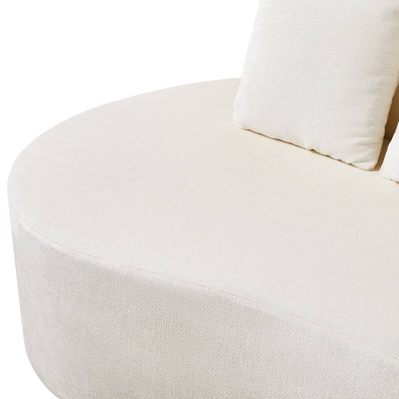 Christopher Knight Home - Curved Modular 138.6" Upholstered Sectional Sofa