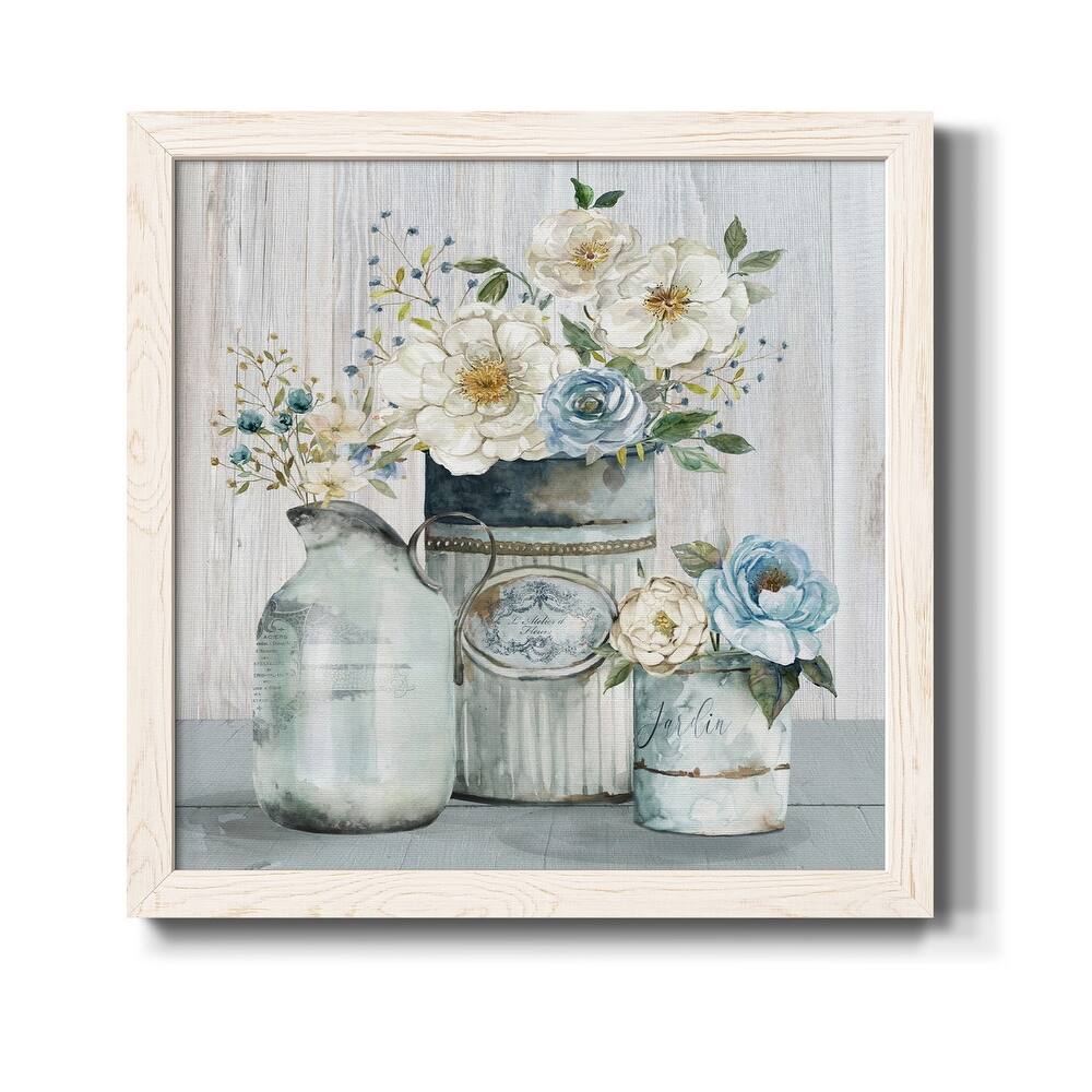 French Garden Flowers II-Premium Framed Canvas - Ready to Hang